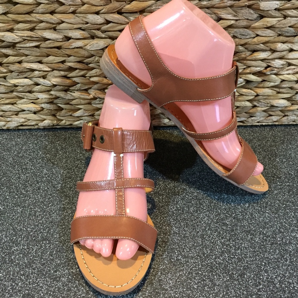 Brooks Brothers Brown Leather Sandals